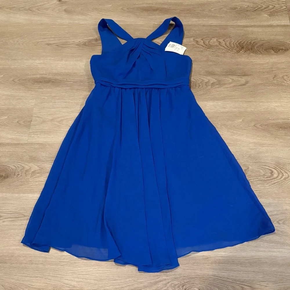 DAVID’S BRIDAL Chiffon Crinkle Dress - Picture 11 of 14